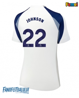 Tottenham Hotspur Brennan Johnson #22 Tricou Fotbal Replică 2025-26 Femei Acasa